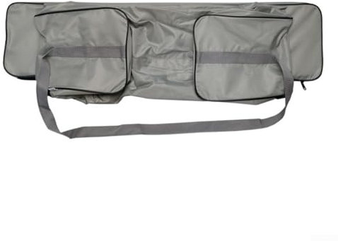 Sitz-Aufbewahrungstasche, 420D Oxford-Sitzbezug, mit seitlicher Reißverschlusstasche zur Aufbewahrung, für Kajak, Schlauchboot, Kissen-Sitztasche (Grau, 85 cm)