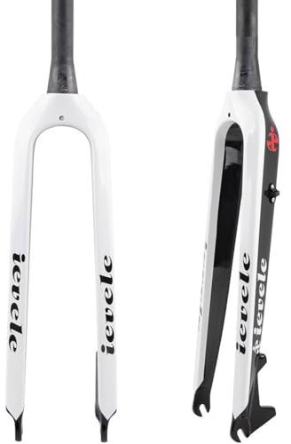 Asdfeop Carbon Fiber MTB Starrgabel 26/27.5/29 Scheibenbremse Mountainbike Gabel 1-1/2 Konische Fahrrad Vorderradgabel QR 9Mm