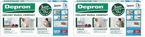 BOSTIK Plaques 3mm depron Platten Format G3 Dämmplatten, Weiß, Épaisseur 3 mm (Packung mit 2)