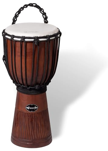 World Rhythm Djembe Drum 60cm (24”) with 11” Synthetic Head