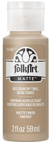 FolkArt Acrylic Paint in Assorted Colors (2 oz), 602, Country Twill