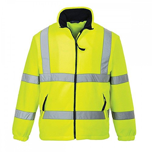 Portwest F300YERXS Reflective Durable Hi-Vis Fleece, Yellow, X-Small