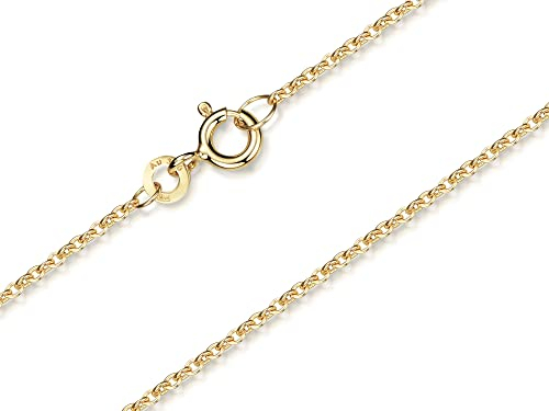 SILBERKETTEN STORE DEIN SCHMUCK ONLINE SHOP Erbskette 333 Gold 55cm Länge I Filigrane Goldkette 1,5mm Stärke im klassischen Design I dezente Echtgold Halskette mit Federring Verschluss