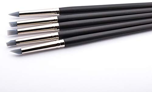 dekofee Modellierpinsel Silikon fein 5er Set