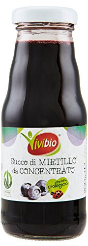 Vivibio Succo di Mirtillo da Concentrato, Bottiglia 200 ml