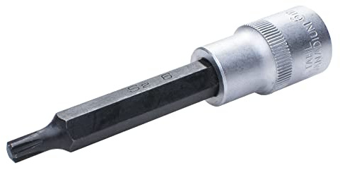 SW-Stahl 04568L Schraubendreheinsatz 1/2 Zoll RB-Profil - 14 x 100 mm | Langer Bit-Einsatz aus Chrom-Vanadium für KFZ, präzise Passform für Steckschlüssel, rostfreies Profi-Werkzeug