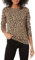 Amazon Essentials Women's Long-Sleeve Lightweight Crewneck Jumper (Available in Plus Size), Camel Cheetah, XXL
