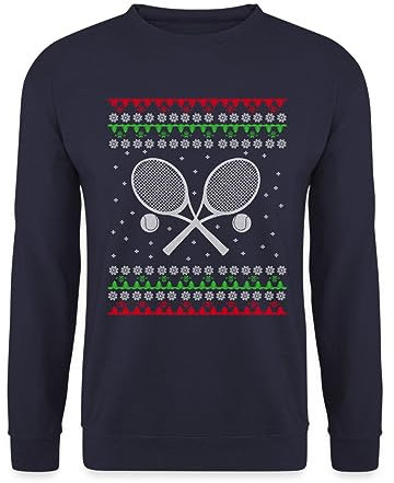 Tennis Ugly Christmas Sweater Weihnachten Unisex Pullover