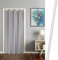 ACYOUNG Türvorhang mit Teleskopstange, ohne Bohren (Grau,180 x 120cm (HxB) und 50 bis 80 cm Teleskopstange)…