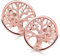 MATERIA Lebensbaum Ohrstecker rosegold 9mm rund keltisch für Damen SO-387-9mm