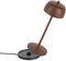 LVL THETA Dimmbare LED Akku Tischlampe Indoor & Outdoor IP65 - Kabellose Aufladbar Tischleuche im Italienischem Design, 2700 - 4000K, 9-24 Std. Designed by Zafferano (Matt Corten)