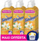 Fabuloso Ammorbidente Lavatrice Concentrato Sensation Mandarino, 300 lavaggi, Bucato Morbido e Fresco 2 volte più a Lungo, 12x585 ml