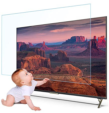 XRRX Anti Glare TV Film - TV Screen Protector Filter Out Glare Screen Protector, Non-Glare Anti-Scratch No Bubbles for LCD, LED, TCL, Sony, Sharp, Hisense / 55in 1221x689mm