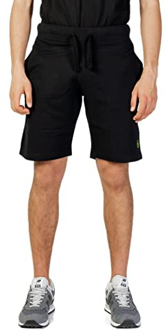 Sergio Tacchini Herren Noir Homme Fluo Shorts, Schwarz, XL