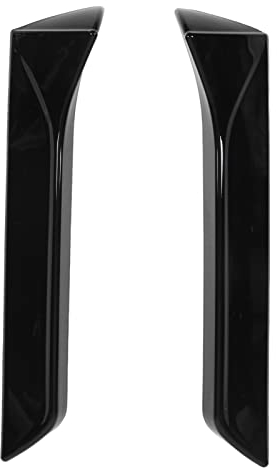 Aramox 2 Stück Links Rechts Heckscheibe Seitenspoiler Flügel Außenverkleidung ABS Ersatz für 5F FR Mk3 MK3.5 2013-2021(Glänzend schwarz)