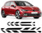 OGAUY Auto-Seiten-Aufkleber Für VW Golf 8 MK8 R Line GTI GTD GTE 2020 2021 Racing Sport Auto Motorhaubenabdeckung Aufkleber Tür Seitenschweller Aufkleber Zubehör