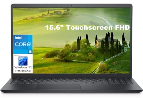 Dell Inspiron 15 3000 3520 15,6 Touchscreen FHD Business Laptop Computer, Intel Core i5-1155G7 (Beat i7-10710U), 16GB DDR4 RAM, 1TB PCIe SSD, 802.11AC WiFi, Bluetooth, Nero, Windows 11 Pro S