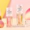 Pakivs 2Pcs Plumping Lip Oil Set,Hydrating Lip Gloss Peach Honey Lip Oil Long Lasting Moisturizing Lip Balm pour éclaircir les lignes des lèvres