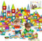Elegancy 149 PCS Magnetic Building Blocks for Kids Age 3+, STEM Magnetic Tiles Set for Toddlers Girls Educational Construction Toys Gift