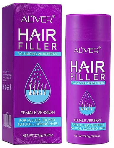Fibras Capilares, Fibras Capilares Para Mujeres, Espesante Capilar Para Cabello Fino, Polvo de Fibra Capilar en Spray, Disimula al Instante la Caída del Cabello en 15 Segundos, Más Volumen y Grosor