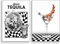 2 Stück Discokugel 70er Jahre Wandkunst Vintage Musik Ästhetisch Schwarz und Weiß Wanddekoration Lustige New York News Poster Druck Leinwand Trendy Funky Girly Niedlich Preppy für Wohnzimmer
