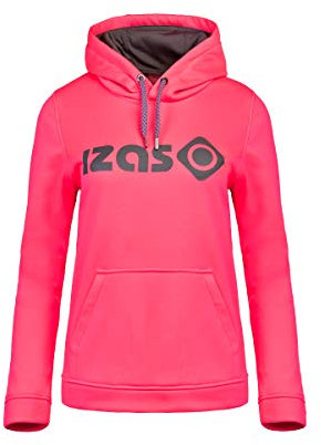 Izas - Sudadera con Capucha para Mujer - Sudadera de Mujer con Capucha Ajustable con Cordones - para Trekking y Ambiente Urbano - Duero V3 en Color Rosa Diva - Talla XL