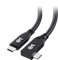 Cable Matters 40Gbps Right Angle USB 4 Cable 1m, Support 8K@60Hz Video, 240W Charging, USB4 Cable Right Angle/USB C Display Lead, Compatible with Thunderbolt 4, MacBook, XPS, Surface Pro