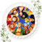 Fondant Tortenbild, Zuckerbild Essbares Foto für Torten, Tortenaufleger Ø 20cm - One Piece Nr. 1