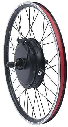 Queeucaer 26'' E-Bike Umbausatz Ebike Motor Kit Conversion 48V Hinterrad Vorderrad 1500W