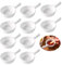 10 Packs White Soy Sauce Dishes with Handle,1oz Ramekins Porcelain Pinch Bowls,Small Dip Bowls Set,Dipping Bowls Appetizer Ketchup BBQ Sushi Condiments Serving Bowl Set-Stackable (Pot Shape)