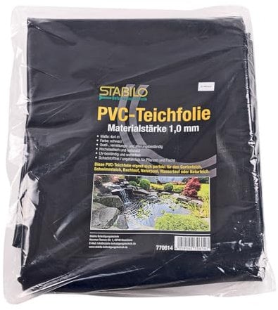 PVC Teichfolie 1,0mm - 4x4m | Folie UV- und witterungsbeständig