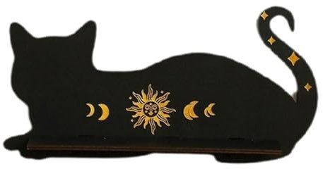 Gothic Crystal Display Shelf - Storage Wooden Wall Mounted Display Shelf for Crystals - Mysterious and Modern Crystal Storage Display Shelf for Sturdy Room, Living Room, Kitchen, Bedroom, and