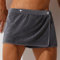 YumSur Herren Badetuch,Saunakilt Herren Saunatuch Saunahandtuch Baumwolle mit Klettverschluss - schnelltrocknende Mikrofaser (Short)