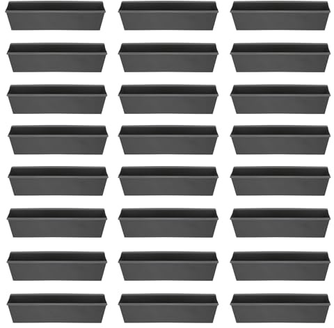 Cepewa Pflanzkasten passend für Europaletten 24er Set aus Kunststoff Pflanzkübel Breite 38 cm (1 x 24er Set Pflanzkasten B38cm)