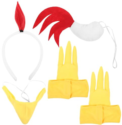 Holibanna 4 Stück Tierkostüm Hahn Stirnband Klaue Halloween Tier Cosplay Kostüm Kopfbedeckung