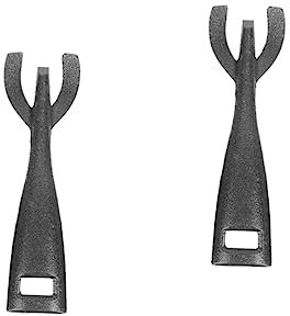 Parliky 2 Stück Barbecue-Clip-Werkzeug Teppanyaki-Clip Pfannenklemme BBQ-Clips BBQ-Grill-Clips Brat-Clips Heißplatten-Clips Komfortabler Griff