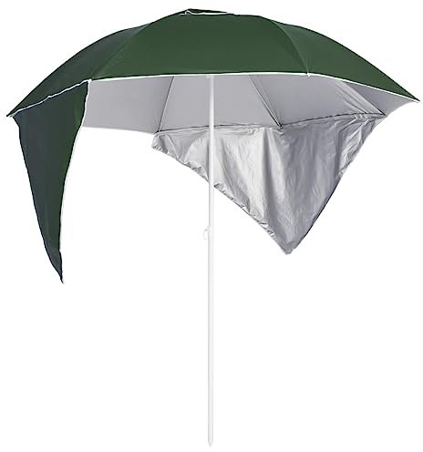 LXYZWRW Rasen & Garten Strandschirm mit Seitenwänden grün 215 cm Outdoor Living