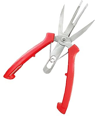 FUNOMOCYA Ciseaux à Fruits Double Bouche Poignée Antidérapante en Acier Inoxydable pour Élagage Pratique et Gain de Temps au Jardin ou Verger