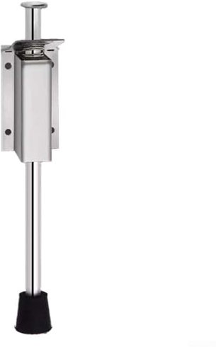HEBEOT Stainless Steel Foot Door Stopper, Stainless Steel Kick Down Door Locks Stopper Holder Spring Loaded For A Variety Of Doors(200mm)