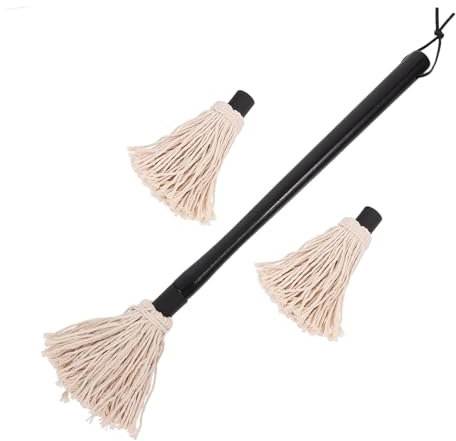 TOPBATHY Ensemble De Brosses De Rechange Pour Balai À Franges Pour Barbecue