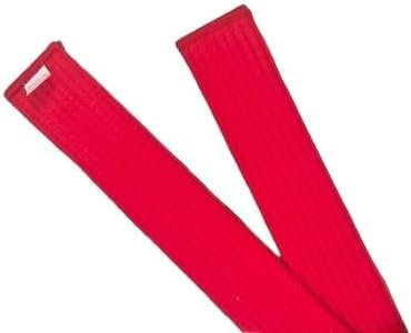 Pandiui23 Ceinture professionnelle de taekwondo karaté judo double enveloppe arts martiaux rayure ceinture de sport (1, rouge, 2,8 m)