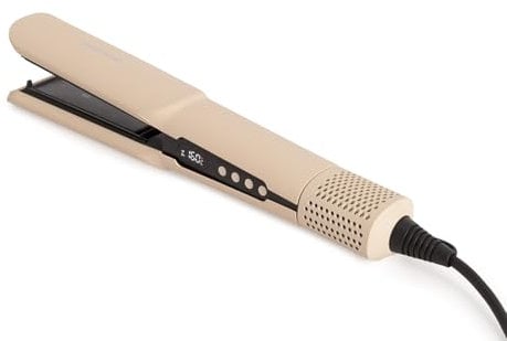 CREATE/CERAMIC AIR STYLER DUAL/Plancha secador iónico arena para pelo mojado o seco/Pantalla LCD, revestimiento cerámico, secado rápido, temperatura y velocidad ajustable, 1300W