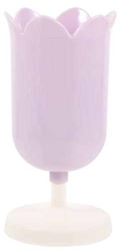 Alipis Cosmetic Storage Box Makeup Brush Organizer Tulip Shape Brush Holder Desk Pen Container