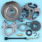 LALAL Kit de engranaje helicoidal con rueda dentada y tambor de embrague de 3/8-7T for línea de filtro de bomba de aceite de motosierra Husqvarna 362 365 371 372 Herramientas eléctricas