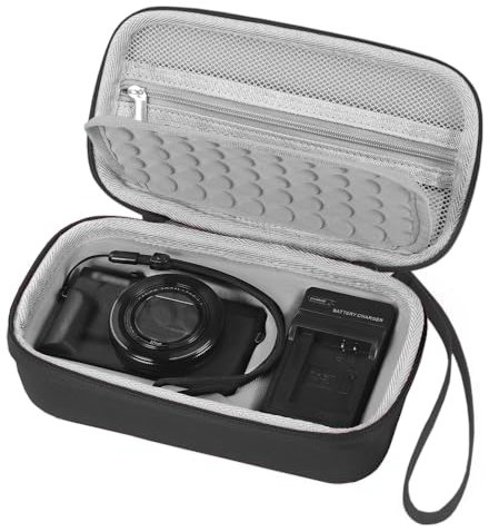 Camera Bag Carrying Case Compatible with Canon G7X Mark III/ G7X Mark II Digital Camera, Hard Bag Suitable for Travel and Home Storage (Black)