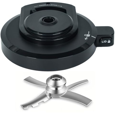 Outer Bowl Lid with Paddle for Ninja NC301 NC300 Ice Cream Maker,Reusable BPA-Free Replacement Lid, Creami Accessories Compatible with Ninja NC299AMZ/NC301/NC300/NC201/NC101 Series, Dishwasher Safe