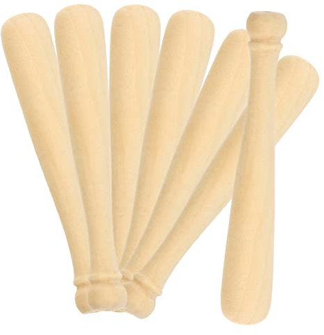 Lurrose 1 Satz Mini-baseballschläger Fledermaustasche Fledermäuse Fledermaus Baseballzubehör Baseballschläger Selber Machen Malen Lotusbaum 20 Stück