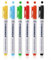 ZWWOGE 6 Marqueur Textile Permanent,Feutre Textile Permanent,Pointe Fine, Non Toxique, Marqueur Multicolore Indélébile pour T Shirt, Chapeaux, Sac,Toile et Textile, Pour Enfant et Adulte