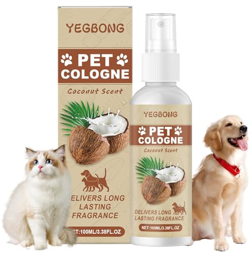 Pflegespray Kokos,Fellspray für Hunde,Entfilzungsspray für Hundes und Katze | Kokos Fellpflege Hund,Fellpfleges Hunds,Hundeparfüm für einfache Kämmbarkeit,Leichtes Kämmen,gegen Geruch，100ml