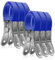 Vicloon Pinzas para Edredón de Acero Inoxidable,6 PCS Ropa Grandes Clips Toalla Metal,Pinzas Grandes Resistentes al Viento para Edredones, Toallas, Ropa Pesada (Azul)